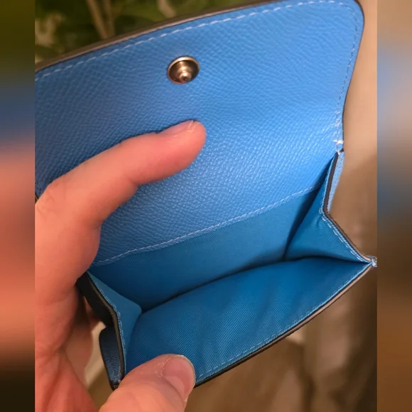 Coach Blue Trifold Wallet - Picture 6 of 6